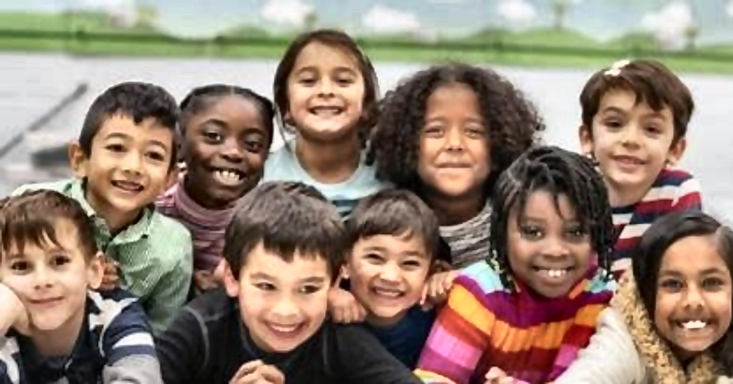 Smiling children ready to welcome you to the movement